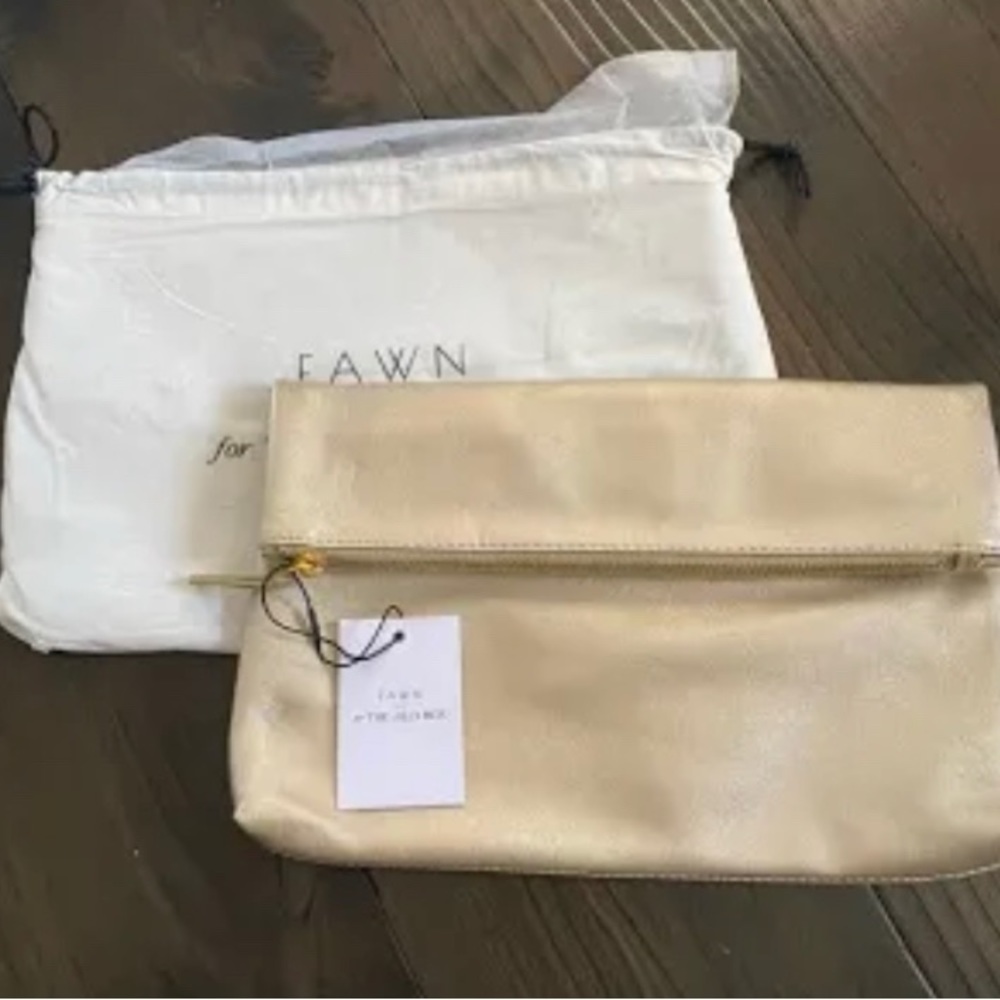 Fawn Design for The Jilly Box - Gold Foldover Clutch - Winter 2022